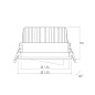ART-RE-315 LED светильник встраиваемый поворотный  Downlight   -  Встраиваемые светильники 